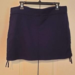 Chaps Skort Petite Navy Blue Skirt Shorts XL